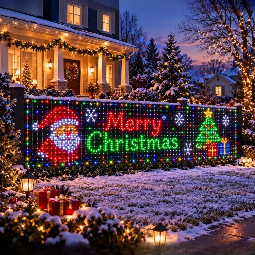 Lighting Christmas Decor - DIY Kerst Netverlichtingsset Smart App RGBIC