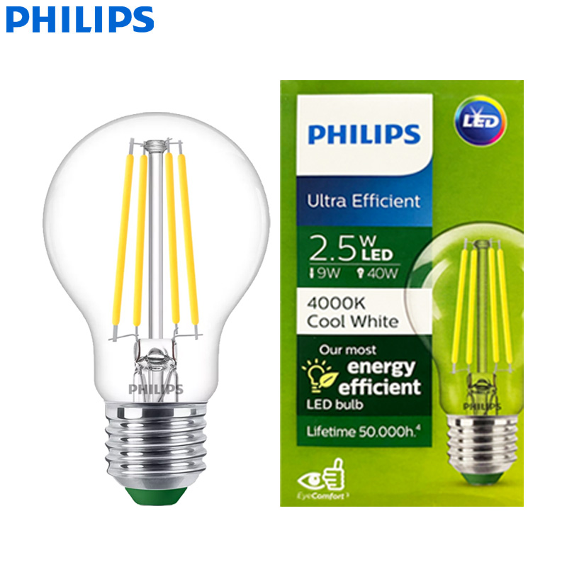 Philips Bulb Led Classic - PHILIPS Ultra Efficiënte LED Filament Lamp