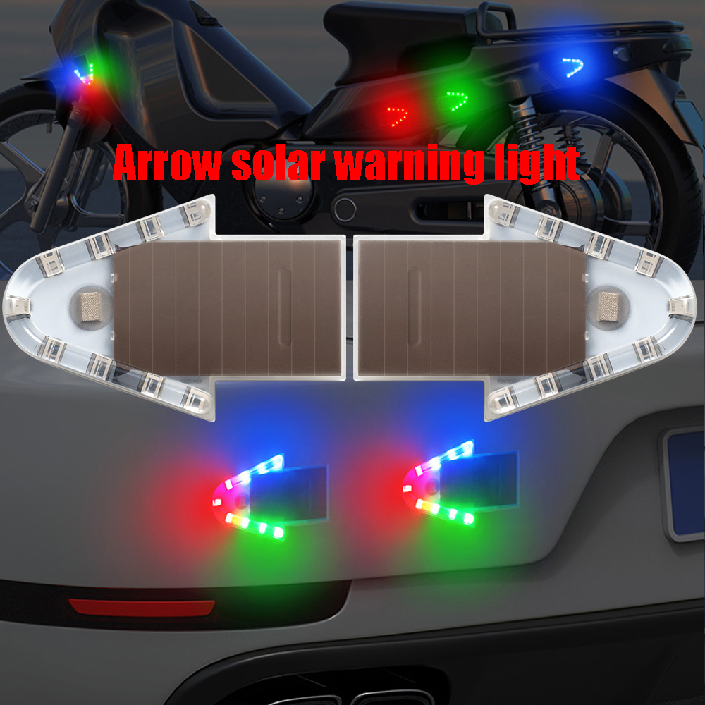 Lighting Visual - 2 STUKS Auto Waarschuwingslampje, Motorfiets Pijl