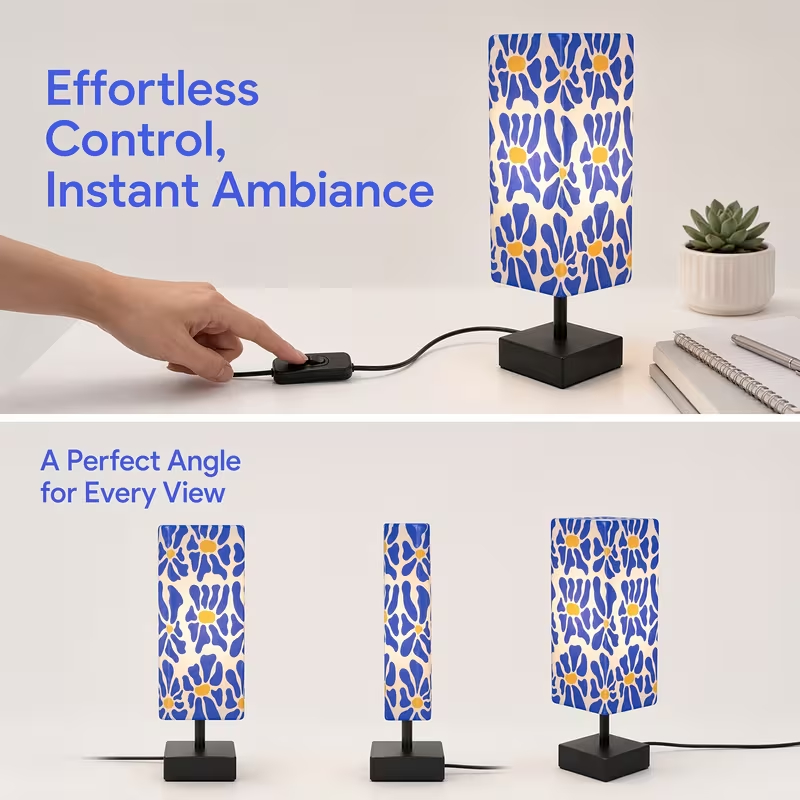 Moderne, kleurrijke tafellamp  - Up Lighting Decor recensie en prijs