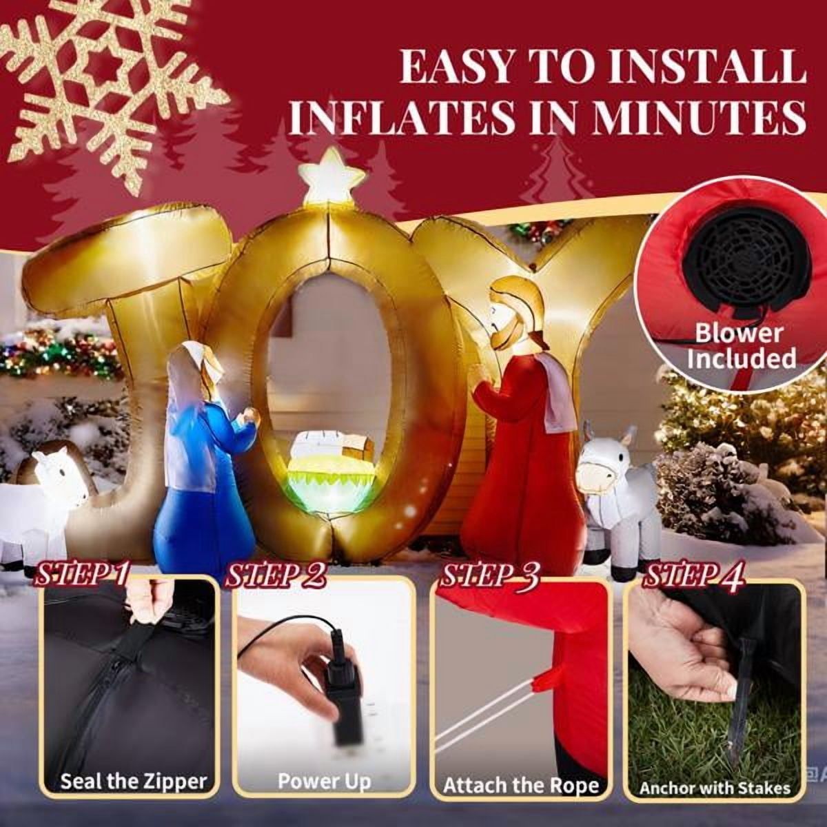 Opblaasbare kerstdecoratie met - Decor Timeless Lighting recensie en prijs