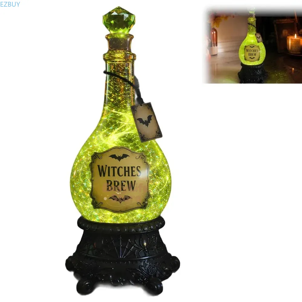 Verlichte fles met heksenbrouw - Up Lighting Decor recensie en prijs