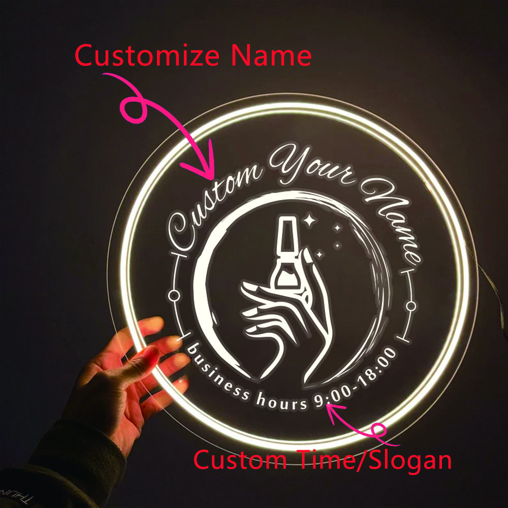 1PC Ronde Vorm Nail Art Thema  - Lighting Decoration Ideas recensie en prijs